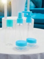 Kit De Frascos Para Viagem 4 Pçs Creme Cosméticos Pote - Real Love - Imagem 2