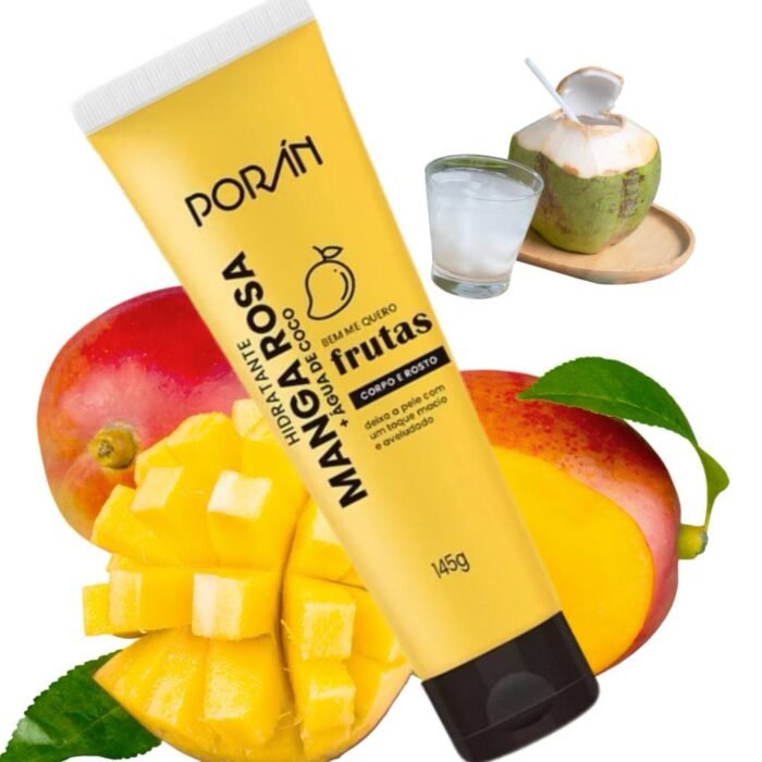 Hidratante Porán Bem Me Quero Frutas Manga Rosa + Água de Coco - 145g - Imagem 2