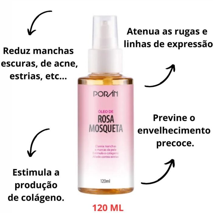 Óleo De Rosa Mosqueta - Poràn 120ml - Imagem 2