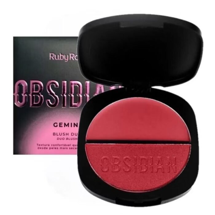 Kit Blush Duo Gemini Com 6 7,9g - Obsidian Ruby Rose - Imagem 4
