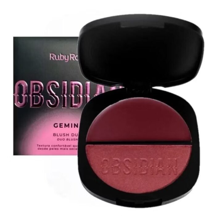 Kit Blush Duo Gemini Com 6 7,9g - Obsidian Ruby Rose - Imagem 2