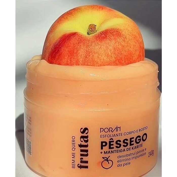 Esfoliante Rosto e Corpo Bem Me Quero Pêssego PR230 240g Porán - Imagem 2