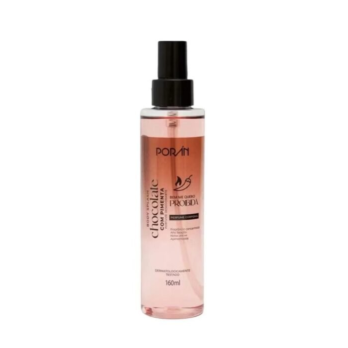 Body Splash Chocolate Com Pimenta 160ml Poran - Imagem 1