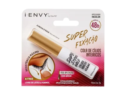 Cola para Cílios Postiços 48H i-Envy Incolor - Kiss New York