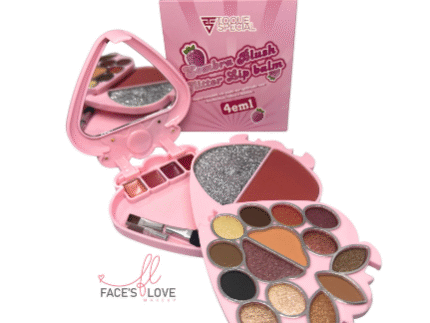 Paleta 4 em 1 Infaltil – Sombra, Blush, Glitter e Lip Balm