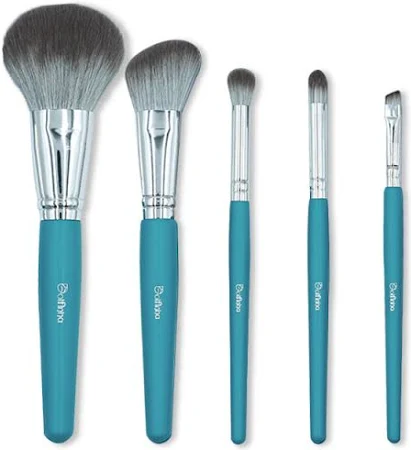 Kit 5 Pincéis de Maquiagem – Coleção Água Cristalina – Dolfinha