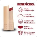 Batom Creamy Matte Glass Ruby Rose - Imagem 2