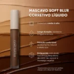 Soft Blur Corretivo Líquido 6g - Mascavo - Imagem 4